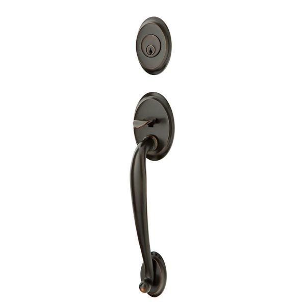 Emtek Saratoga Lockset Oil Rubbed Bronze - Door Clearance Center