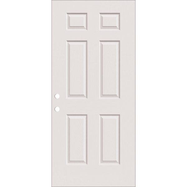 6-Panel Fiberglass Exterior Door Slab - Door Clearance Center