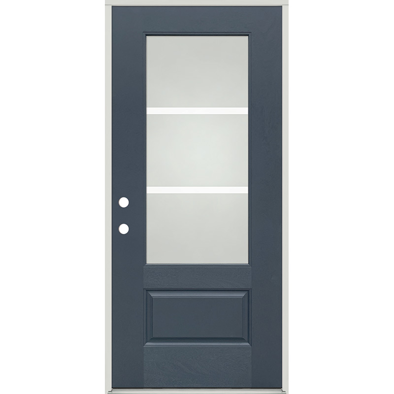 8'0 Tall 3/4 Lite Clear Low-E Fiberglass Prehung Double Door Unit - Door  Clearance Center